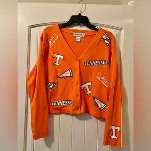 Vintage 90s University of Tennessee Vols Volunteers Sweater Cardigan Medium